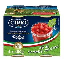 Polpa Chopped Tomatoes Italian Canned Tinned 4 x 400g