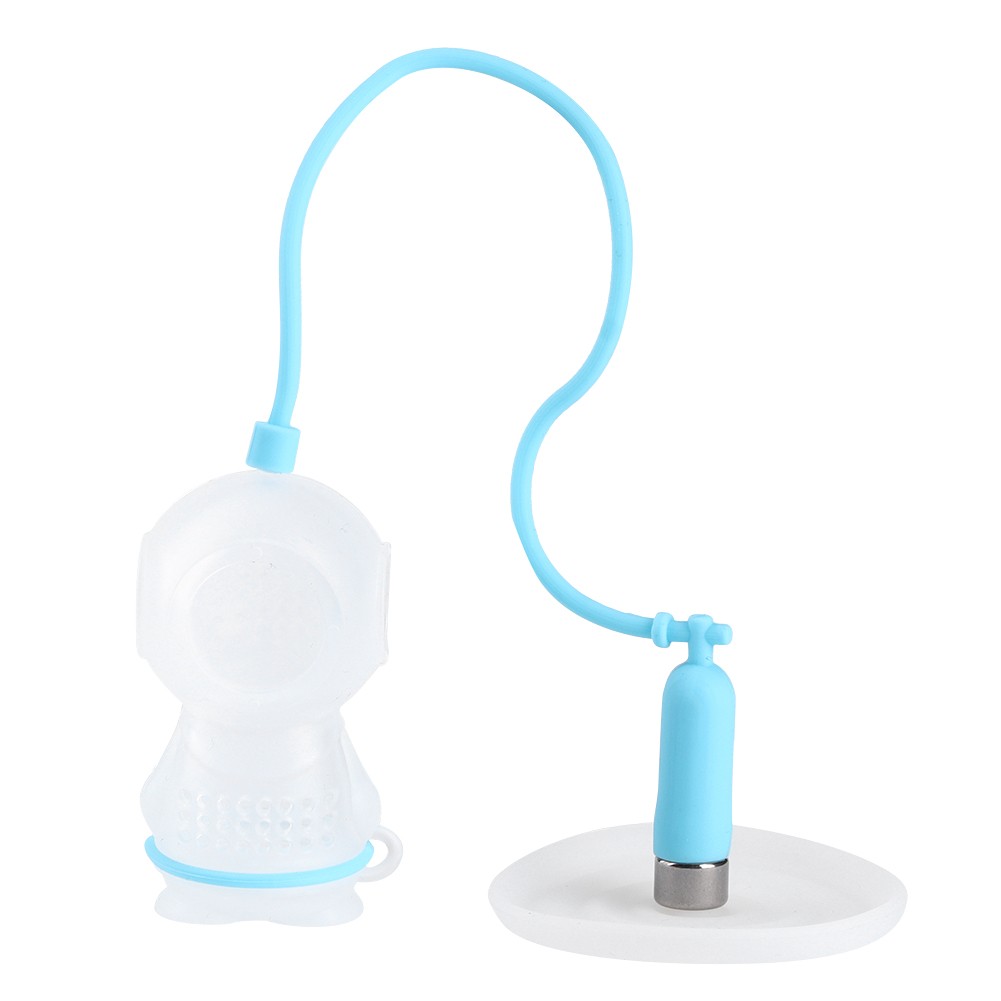 .Innovative Diver Shape Silicone Tea Infuser Strainer Filter For Home Tea