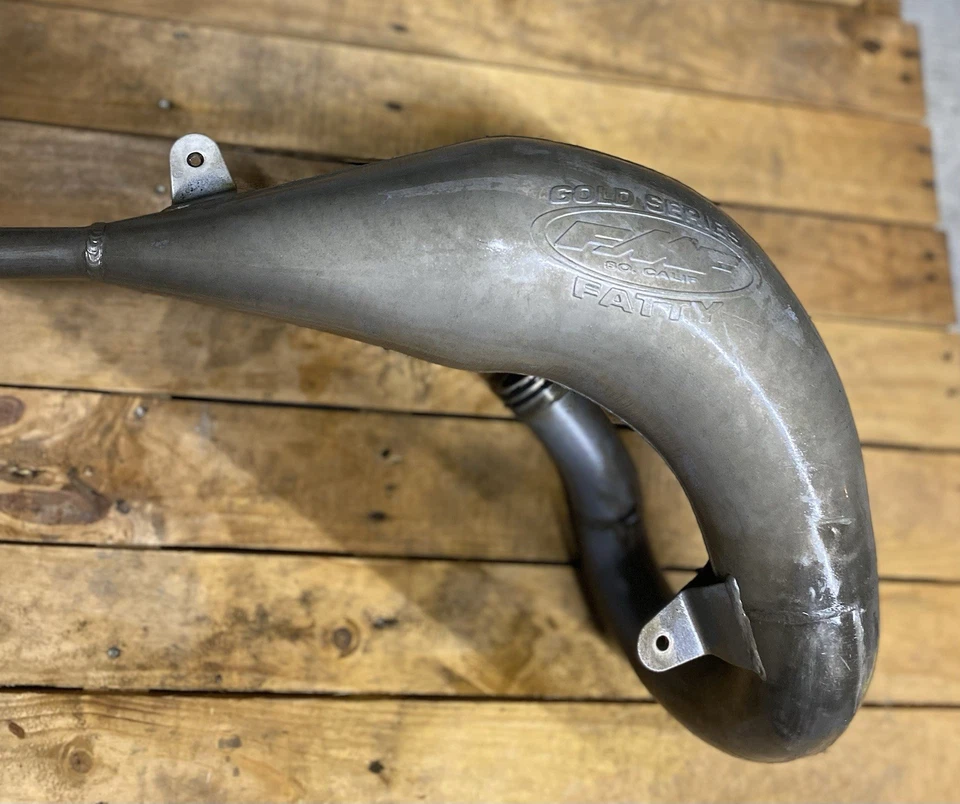 Tubo de escape FMF dorado graso 020150 compatible con Yamaha YZ125 YZ 125 1999 Foto 4 de 4