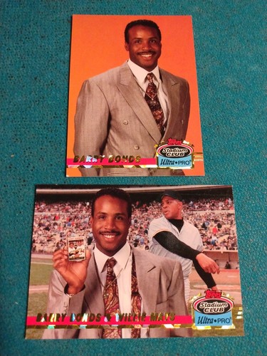 Barry Bonds 762 HRs 1993 Stadium Club Ultra-Pro Box Topper #7 & 8 of 10 1/150000 - Bild 1 von 2