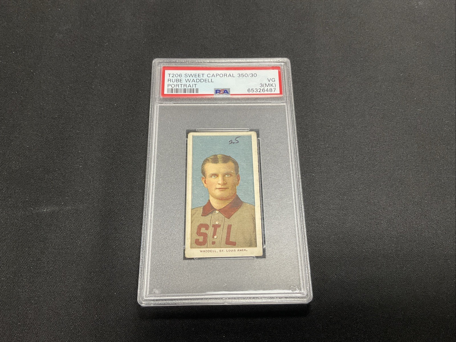 1909 T206 Rube Waddell Portrait PSA 3 (MK) Sweet Caporal 350/30