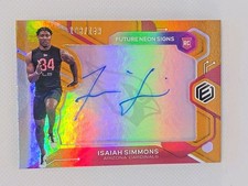 2020 Panini Elements Future Signs Orange 108/149 Isaiah Simmons #FS-IS Auto
