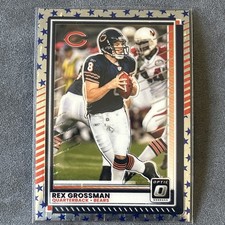 2025 Optic - Rex Grossman - Blue Star Emoji #66 Bears SP