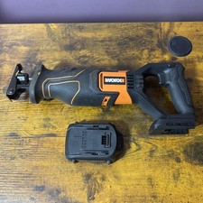 WORX WX500L 20V Power Share Cordless Reciprocating Saw Used With Battery