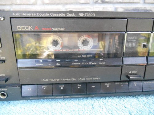 TECHNICS RS T330R AUTO REVERSE STEREO DOUBLE CASSETTE DECK SPECTRUM PEAK LEVELS - Picture 12 of 24