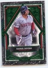 2025 Topps Tier One - Rafael Devers - Green Foil /40 - Red Sox Giants