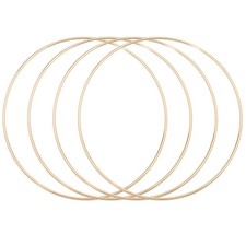 4Pcs Dream Catcher Rings 7.1" Metal Hoops for Hanging Crafts DIY Gold 6.9"