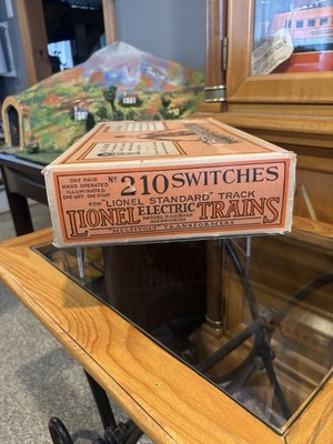 ~Incredible Box/Insert~Lionel Prewar Std Gauge No 210 L/R Turnout Switches!