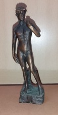 Reproduction En Bronze David D'après L'œuvre De Michel-Ange 14 Cm 317 Gr
