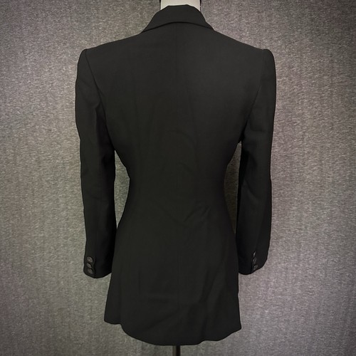 Vintage 80’s Cache Wool Blazer Jacket Black Size Small - Picture 2 of 24