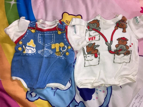 Vintage Cabbage Patch Kids/Doll Clothes 3 One Piece Outfits (83)