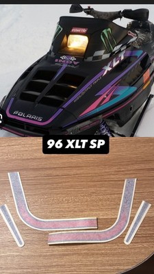 NOS Polaris 1996 XLT SP Snowmobile Nose Cone Decals