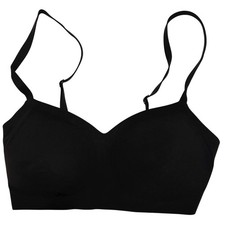 NWT ATHLETA Ritual Bra A-C Sz XS Black Pullover Removable Cups Adjustable Straps