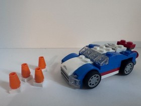 LEGO Creator 3in1 31027 Blue Race Car Car Vehicle with Instructions Complete