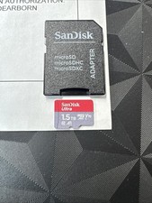 SanDisk 1.5 TB Ultra Micro SD Card With Adapter. Preowned
