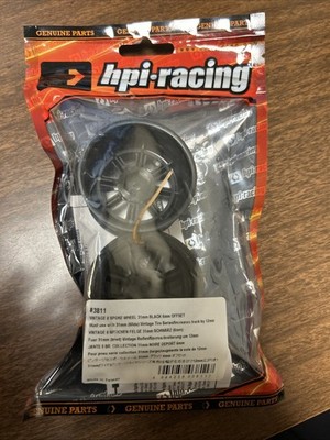 HPI RACING “VINTAGE 8-SPOKE WHEEL 31MM6MM OFFSET” (#3811, BLACK