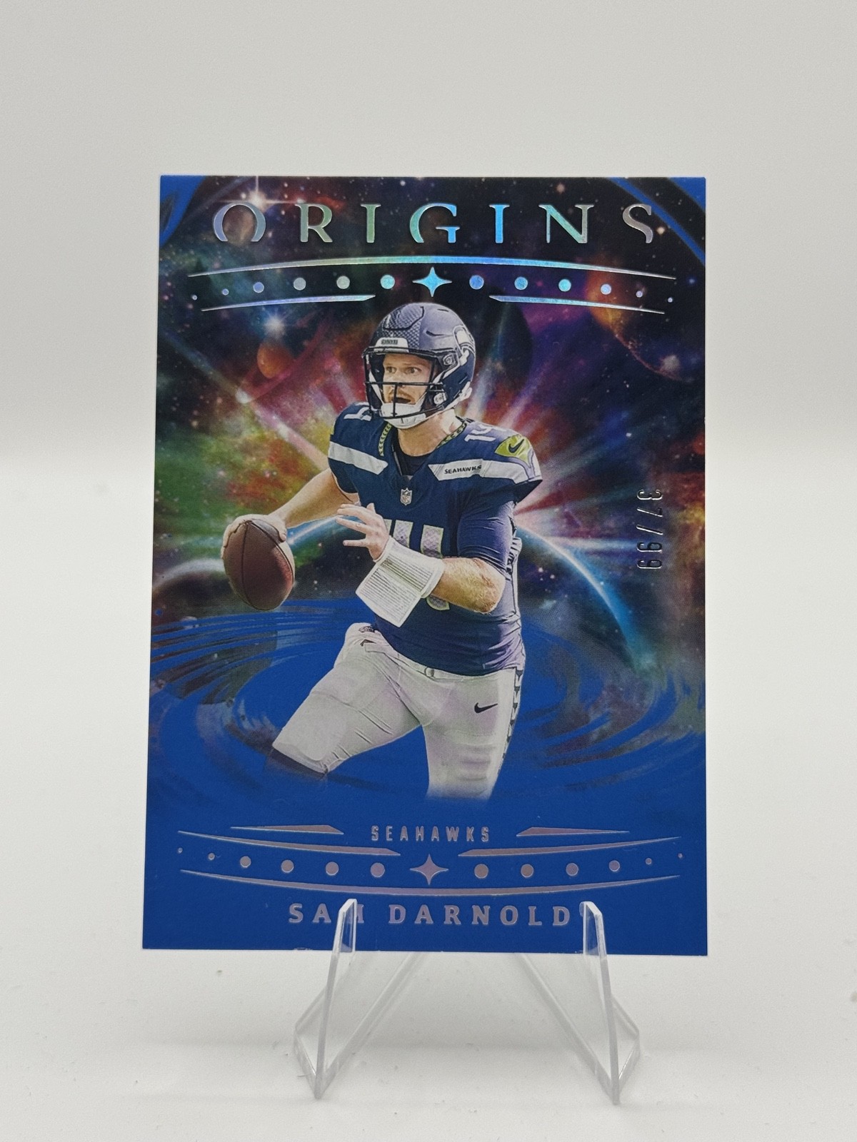2025 Panini Origins - Sam Darnold, Sam Darnold #58 Blue /99