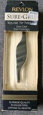 Revlon Sure Grip Square Tip Tweezer Stainless Steel NEW