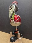 Pier 1 Imports Christmas Tea Light Candle Holder Bobblehead - Santa. Metal — photo 3