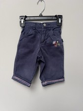 Carter&rsquo;s 2T capri pants with button closure and embroidered flower