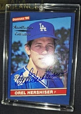 2002 Donruss Originals Recollection Collection Orel Hershiser Auto 07/10 SSP MT