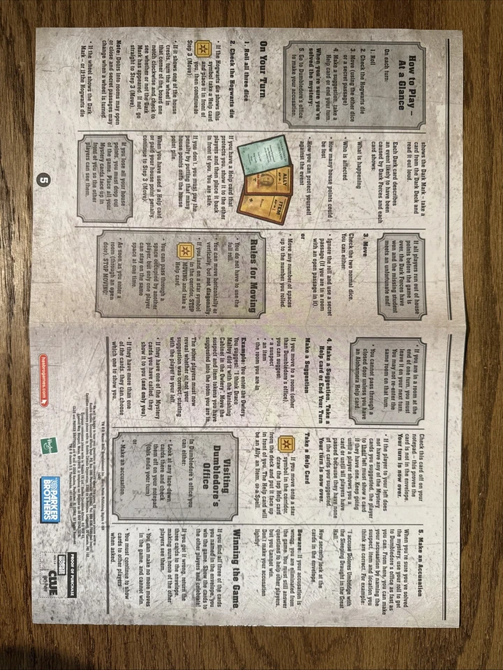 Pista Edición Harry Potter Instrucciones Solo 2008 Piezas de repuesto Piezas Foto 3 de 3