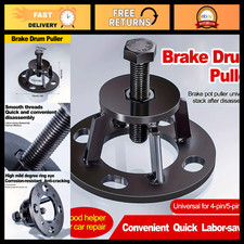Black Brake Drum Removal Tool - Rear Axle Puller Wheel Bearing Extractor 4-hol