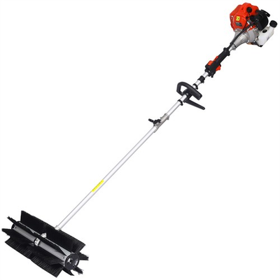 #ad 52cc Handheld 2.4HP Gas Power Snow Sweeper Broom Brush Driveway Walkway Clean $355.00
