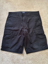 Men's Levi's Carrier Cargo Shorts 34W Black EUC