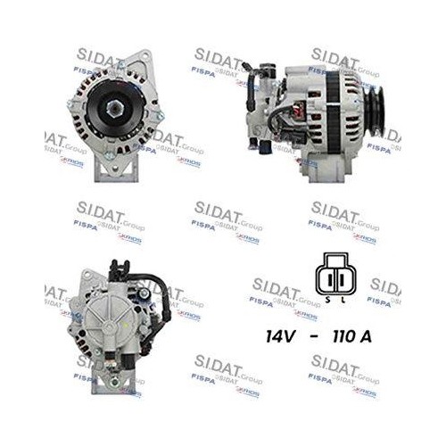 Alternateur Sidat A12HY0167A2 pour moteur Hyundai et Kia essence
