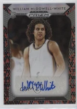 2019 Prizm Draft Picks Red and Black Snake Skin William McDowell-White #118 Auto