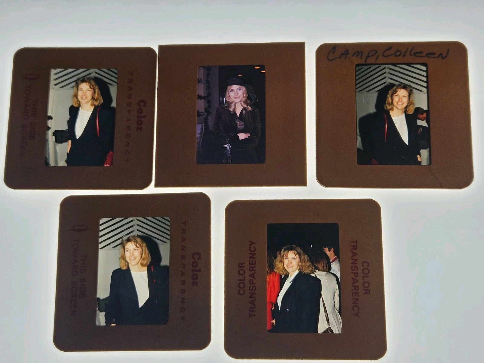 COLLEEN CAMP ACTRESS 5 PHOTO 35MM FILM SLIDES