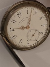 LONGINES Silber Herren Taschenuhr Savonnette aus DANZIG J.NORD & SOHN - um 1900