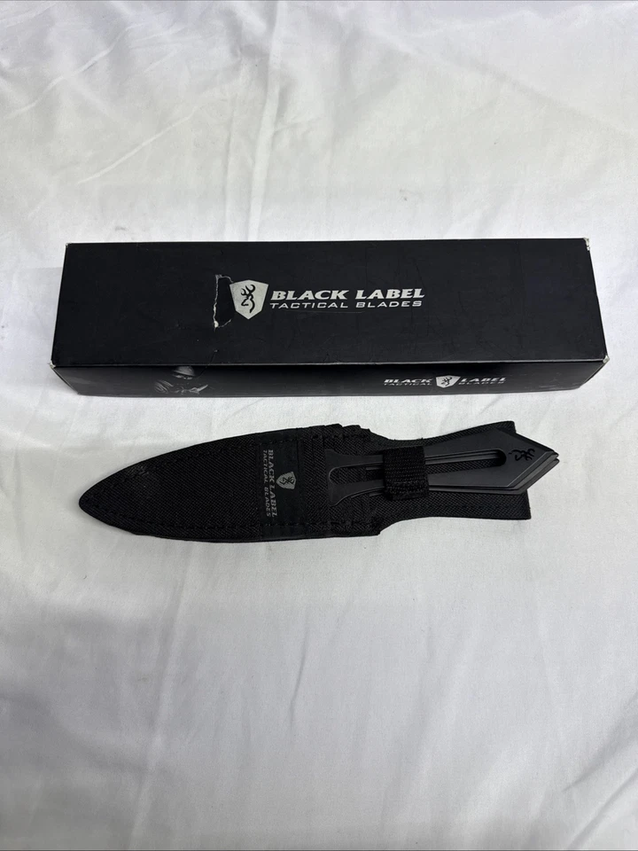 Juego de cuchillos de lanzamiento Browning Black Label Stick-It (4" negro) Foto 4 de 4