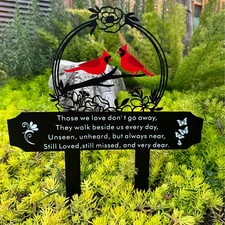 Cardinals Memorial Grave Markers for Cemetery Memorial Stakes Metal Grave Dec...