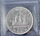 Canada 1949 Silver Dollar Certified MS60 ICCS (80% Silver)