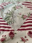 Vtg Queen Quilted Pink Green Roses Sham Pillow Case By Rodeo Home 100% Cotton — photo 6