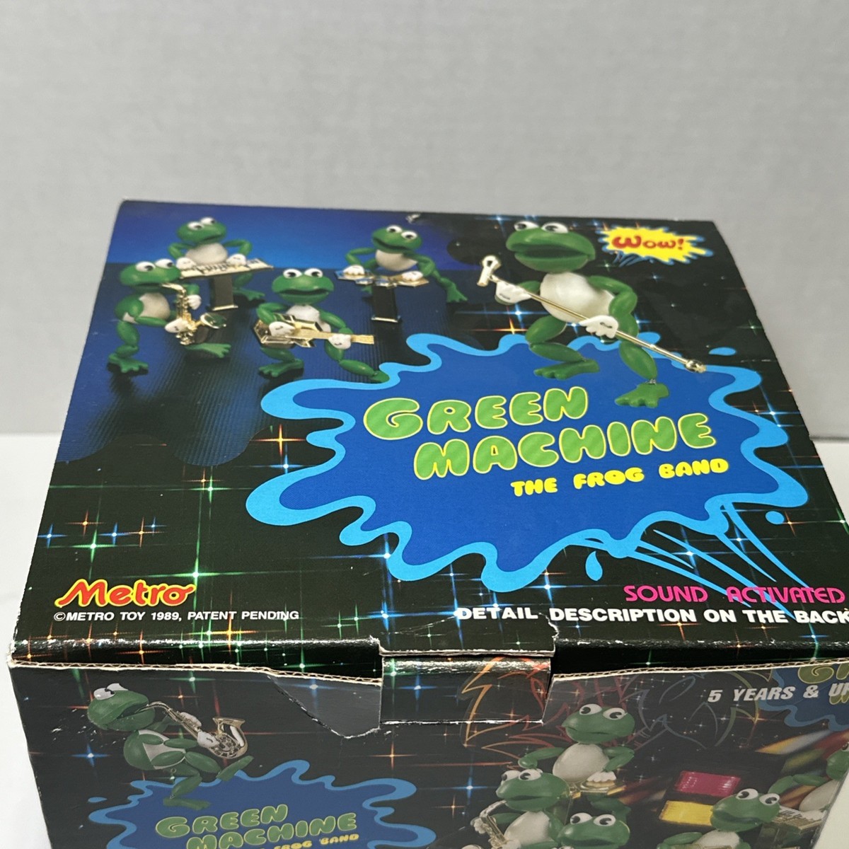 1989 Metro Toys Green Machine The Frog Band in Original Box Turns