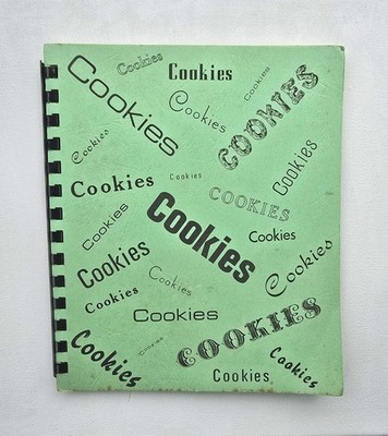 Cookies Vintage Cookbook Iowa Falls Spiral Bound 100 Pages