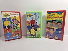 The Wiggles VHS Cassette Lot Of 3 Wiggly Play Time, Wiggle Time  Wiggly Party