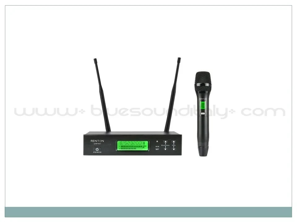 Renton UHF451 Radiomicrofono Uhf radiomicrofono professionale dotato di trasmett