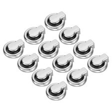 12Pcs 7.7mm Ball Stud Rivet Screw Ball Post Head Buttons for DIY Leather, Silver