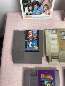 NINTENDO NES GAME LOT of 7 Games ZELDA Bubble Bobble Tested Working Loose Box