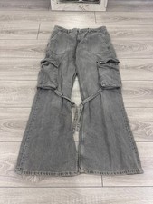 Vintage Baggy Flared Y2K Cargo Multipocket Pants