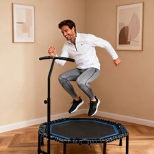 48" Foldable Trampoline for Adults with Adjustable Handle, 450LB Max Weight