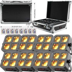 108W Uplight Akku LED Strahler Par Spot mit Wireless DMX RGBWA+UV DJ Bühnenlicht