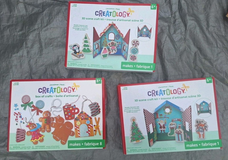 Pack Of 3 Creatology Christmas Craft Kits