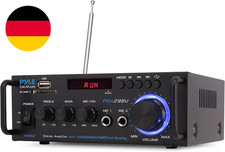 Pyle Bluetooth Verstärker, 200W – 2 Kanal Amplifier Mit USB/SD/FM, Mikrofon & RC