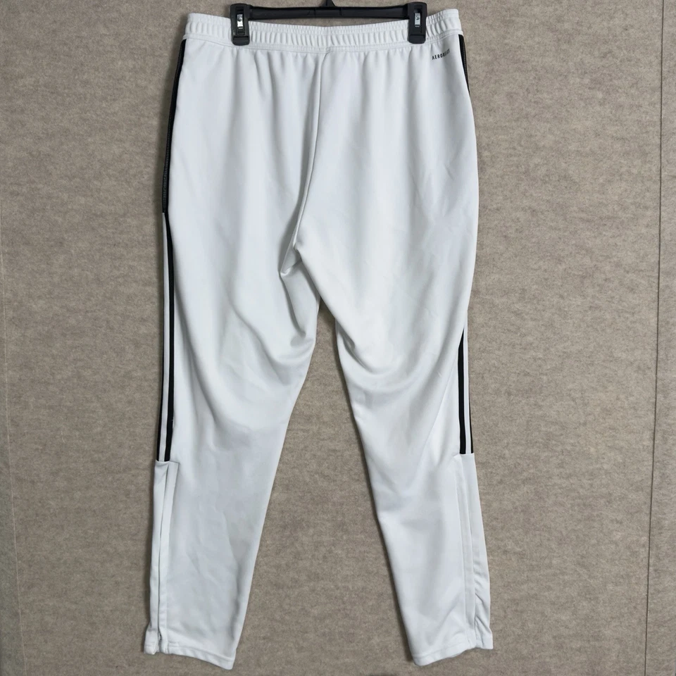 Pantalones de chándal Adidas Tiro 21 Aeroready Primegreen blancos para hombre XL pista deportiva Foto 3 de 4