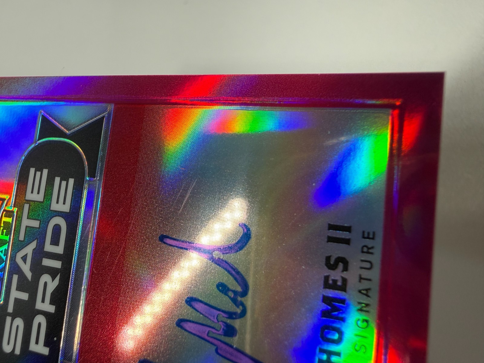 Patrick Mahomes II 2017 Leaf Metal Draft State Pride Pink Auto /15 #SP-PM1 view 7